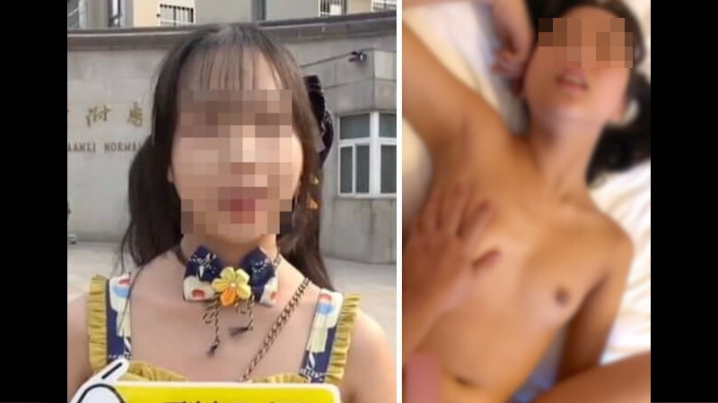 ニュースの街頭インタビューで可愛いと話題になった女子大生、セ○クス動画が流出してしまう