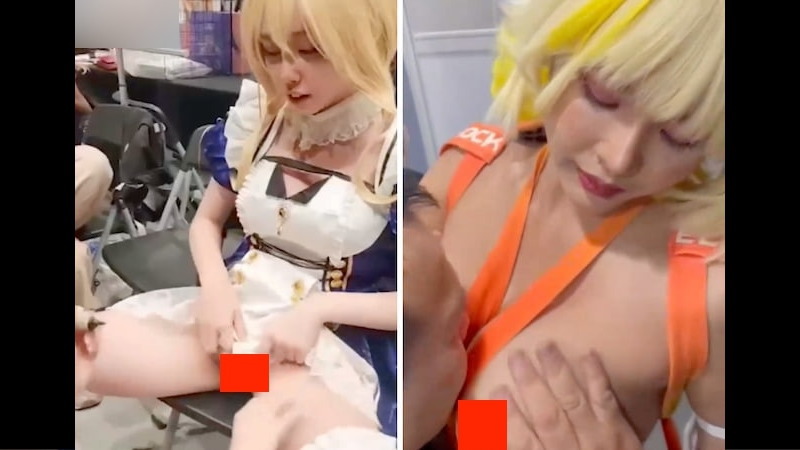【流出】 これが地下アイドルの闇か…キモオタに体を撫で回される様子がもはや風俗…