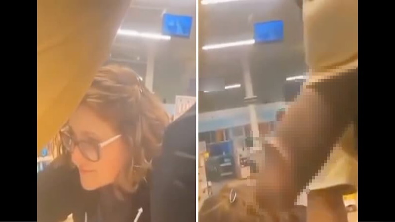 【性的暴行】 スーパーで買い物中の白人女性、今から黒人♂にヤバい事されます…（動画あり）