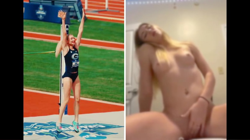 美人すぎると話題の女子走り高跳び選手、全裸オ○ニー動画が流出して終わる…